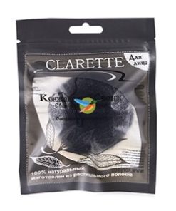 КОНЖАКОВЫЙ СПОНЖ С БАМБУКОВЫМ УГЛЕМ CLARETTE Купить КОНЖАКОВЫЙ СПОНЖ С БАМБУКОВЫМ УГЛЕМ CLARETTE
