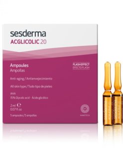 Средство в ампулах ACGLICOLIC 20 Средство в ампулах ACGLICOLIC 20 Sesderma на основе гликолевой кислоты для омоложения