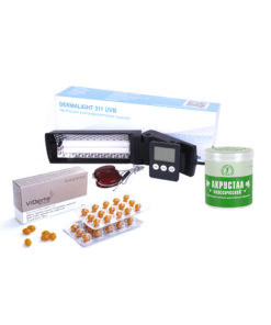 Набор от псориаза: VitDerma + Акрустал + Dermalight 311 UVB 170222 Набор от псориаза: VitDerma + Акрустал + Dermalight 311 UVB