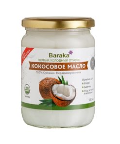 Кокосовое масло Барака нерафинированное 500 мл Кокосовое масло Барака нерафинированное 500 мл