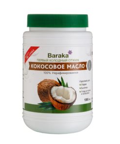 Кокосовое масло Барака нерафинированное 1000 мл Кокосовое масло Барака нерафинированное 1000 мл