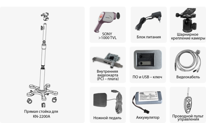 Видеокольпоскоп Kernel KN-2200A (Q) 8 komplektacija kn 2200a fhd 1536x917 1