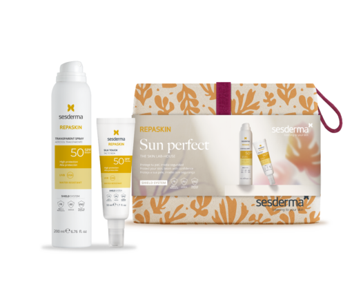 Набор REPASKIN SUN PERFECT SPF50 Спрей солнцезащитный прозрачный для тела + Средство солнцезащитное с нежностью шелка для лица