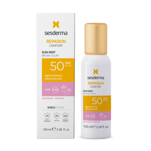 REPASKIN COMFORT GERANIUM SPF50 Спреймист солнцезащитный Герань