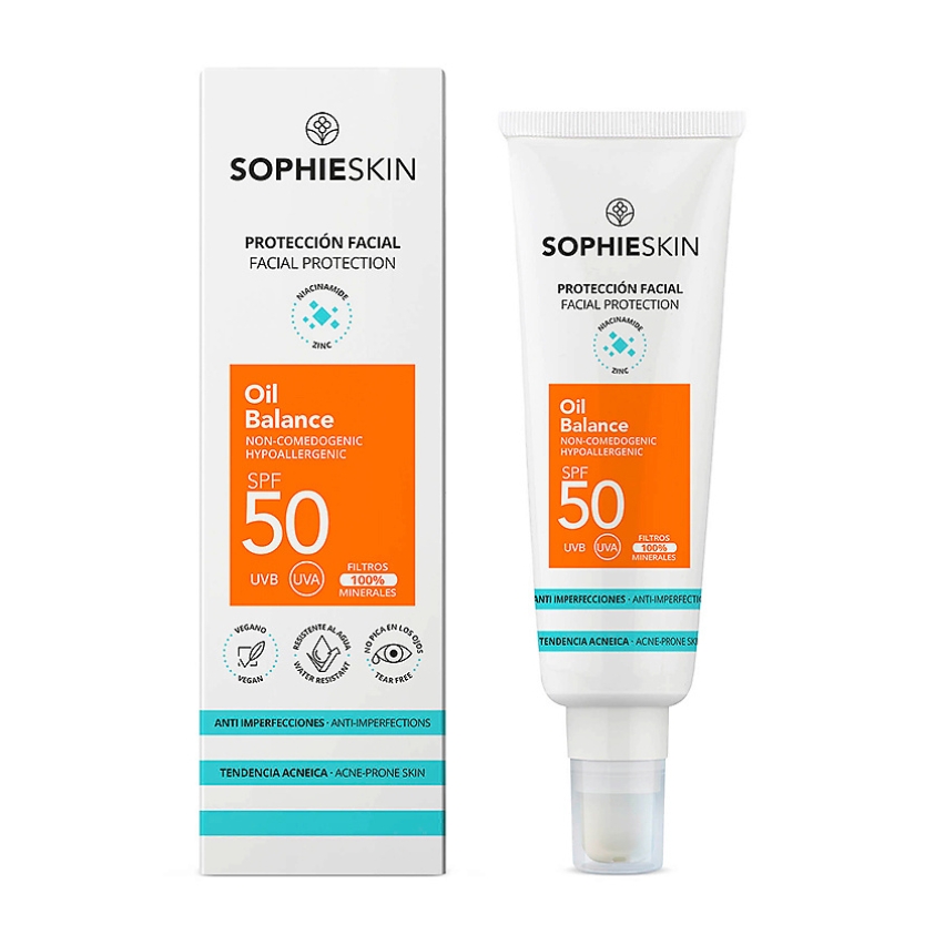 SOPHIESKIN Solar Флюид для кожи лица склонной к акне солнцезащитный SPF 50 50 мл