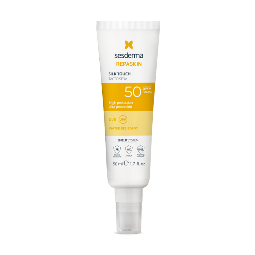 Набор REPASKIN SUN PERFECT SPF50 Спрей солнцезащитный прозрачный для тела и Средство солнцезащитное с нежностью шелка для лица