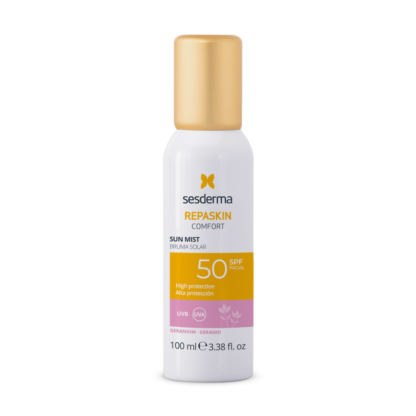 REPASKIN COMFORT GERANIUM SPF50 Спреймист солнцезащитный для лица