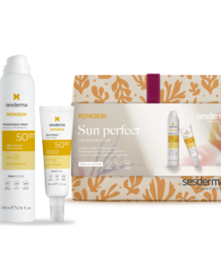 Набор REPASKIN SUN PERFECT SPF50 Спрей солнцезащитный прозрачный для тела и Средство солнцезащитное с нежностью шелка для лица