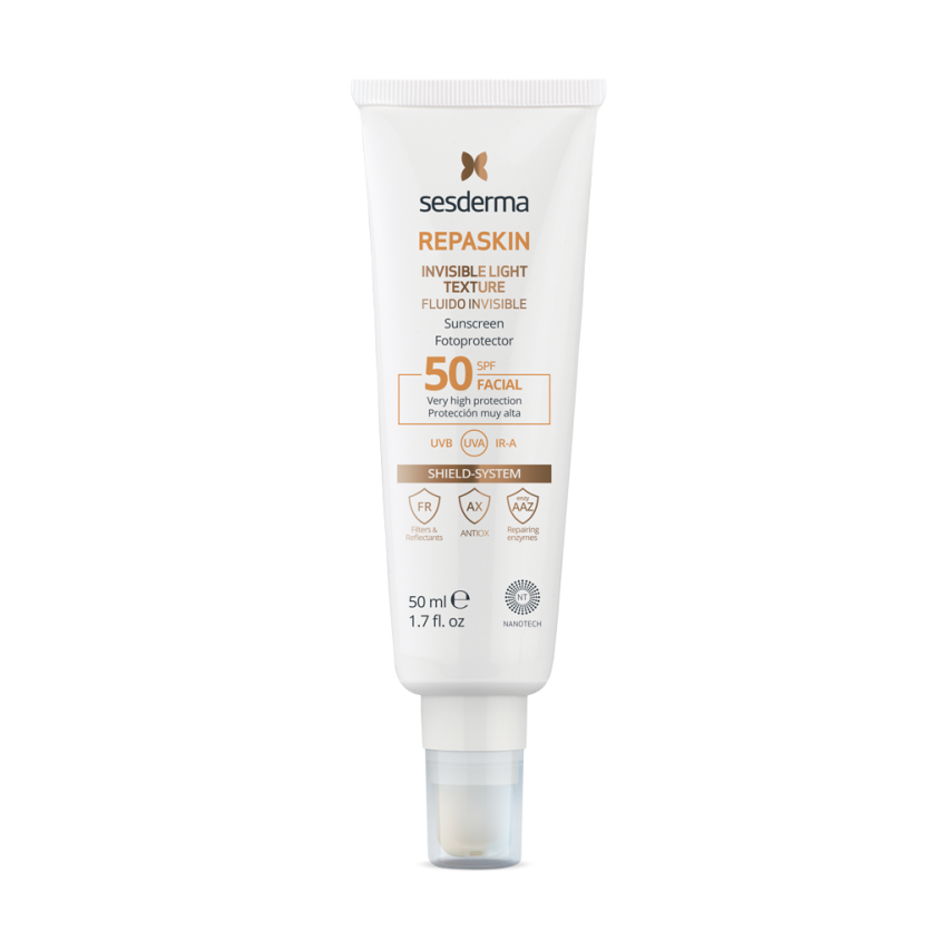 REPASKIN INVISIBLE LIGHT TEXTURE SPF 50 Сверхлегкое солнцезащитное средство для лица